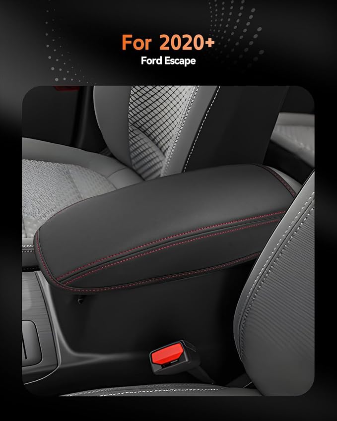 CDEFG for Ford Escape 2020-2025 2026 Center Console Cover Armrest Box Cover for Escape Accessories Console Arm Rest Protector