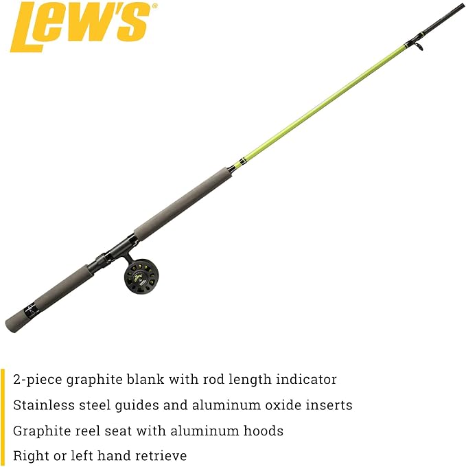 Lew's Crappie Thunder Solo Jigging Reel and Fishing Rod Combo