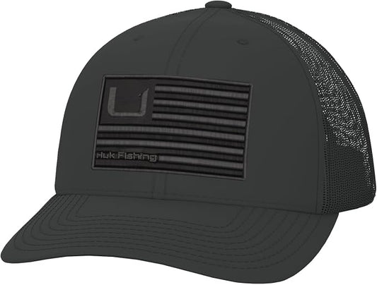 HUK Youth Trucker Hat, Anti-Glare Quick Drying Snapback Fishing Hat for Kids