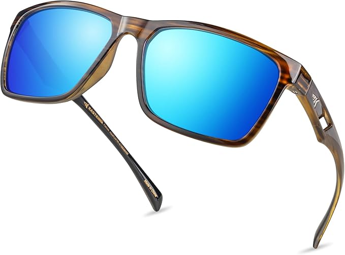 KastKing FlatRock Polarized Sport Sunglasses for Men and Women, Ideal for Driving Fishing Cycling Running, UV Protection