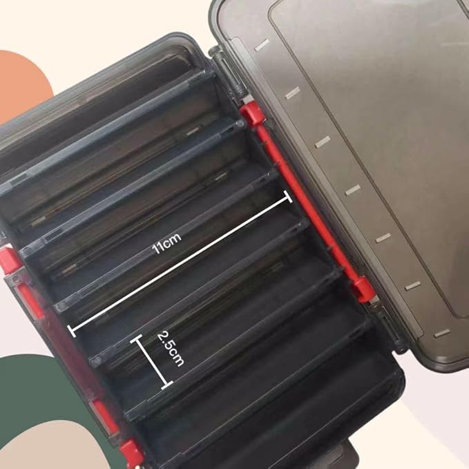 Plastic Storage Box for Lure Hard Bait,Double Sided,12/14 grids(B1420)