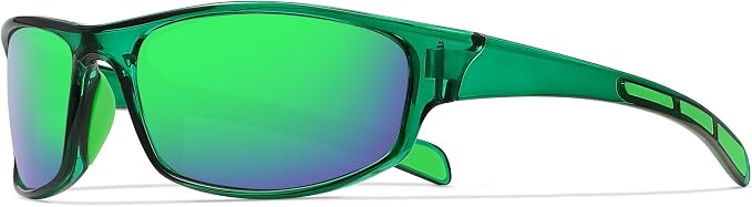 Sports Polarized Sunglasses for Men Women Wrap Around Sun Glasses Fishing Cycling Driving Running UV Protection
