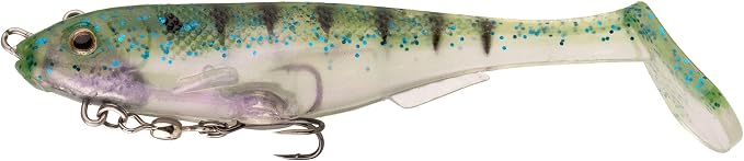 Strike King Final Copy Fishing Lure, Pre-Rigged Soft Plastic Swimbait, Free-Swinging Size 4 Treble Hook, Belly Magnetic Hook Keeper, 7/8-Ounce