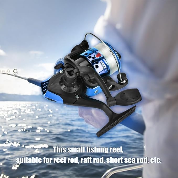 Fishing Reels Baitcasting Fixed Spool Reel Powerful Carp Fishing Reel Spinning 5.2: 1 Gear Ratio Fishing Reel Tackle Accessory Freshwater/Saltwater Use
