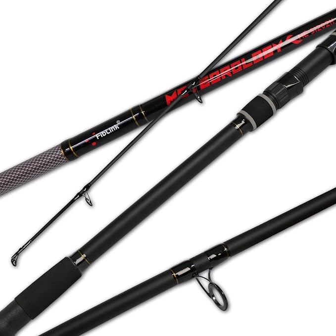 Fiblink Surf Fishing Rod 2 Piece/3 Piece Portable Travel Spinning Rod Saltwater Surf Rod (9'/10'/10'6"/12')