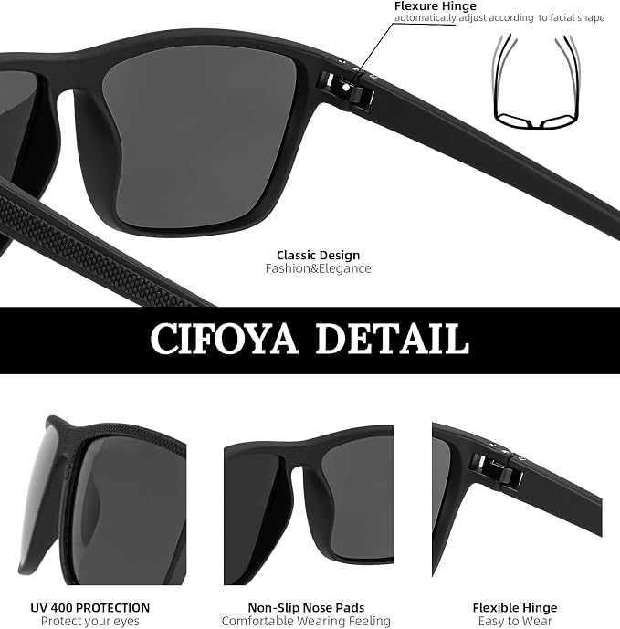 Sunglasses-Men Polarized Mens Sunglasses: Classic Women Sun Glasses UV Protection for Fishing Driving Golf