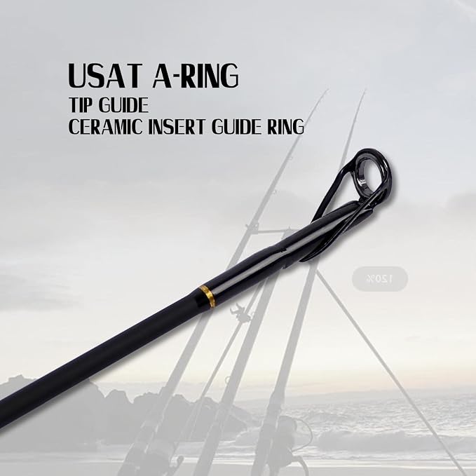 Fiblink Surf Fishing Rod 2 Piece/3 Piece/4 Piece Portable Travel Casting Rod Saltwater Surf Rod (9'/10'/12'/13')