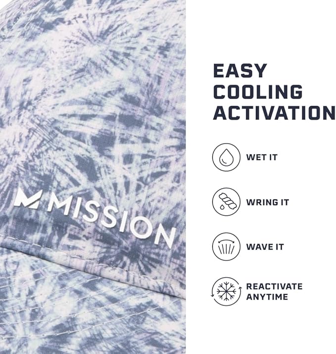 MISSION Cooling Performance Hat, Unstructured Low-Profile Adjustable Fit - UPF 50 - for Running, Workouts & Outdoors