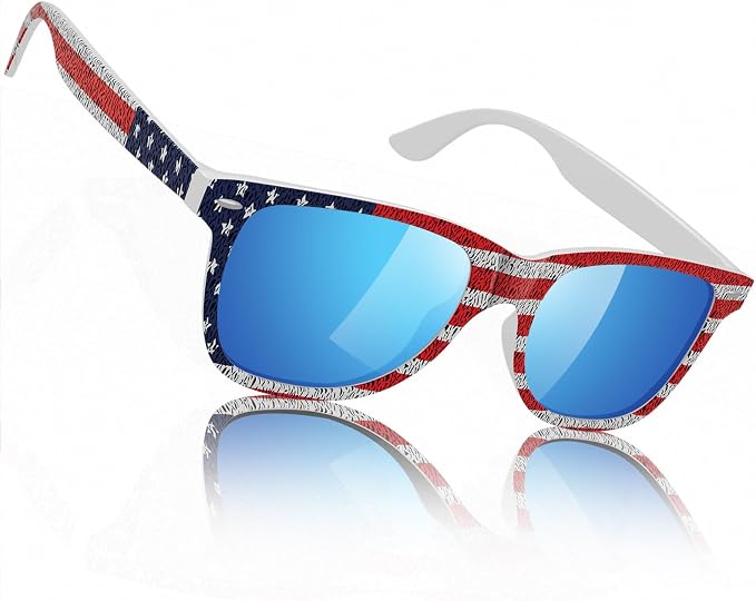 Sunier Polarized Sunglasses for Men and Women, Retro Square Matte Finish UV400 Protection Shades for Driving, Fishing