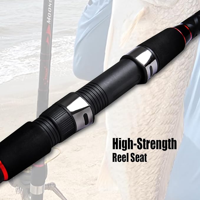 Fiblink Surf Spinning Fishing Rod 2-Piece/4-Piece Graphite Travel Fishing Rod