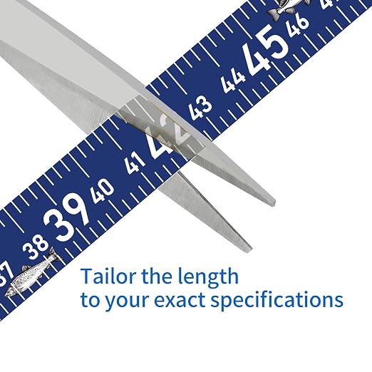 51 Inch Fishing Ruler Adhesive Waterproof Fishing Measuring Tape Tool for Boat Reflective Boat Ruler Sticker Glow Tape in The Dark