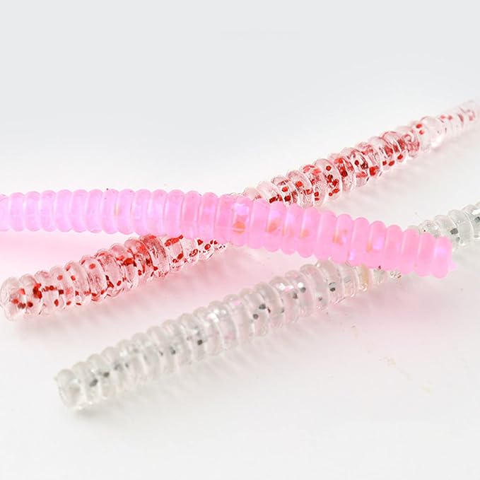 75pcs Crappie Lures Kit - Soft Plastic Coloured Crappie & Panfish Shad Baits