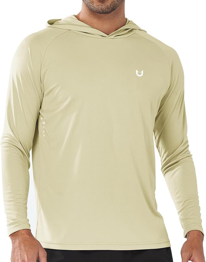 NORTHYARD Men's UPF 50+ Rash Guard Hoodie Long Sleeve Sun Protection Shirt Fishing Swim Beach Hiking Quick Dry Lightweight