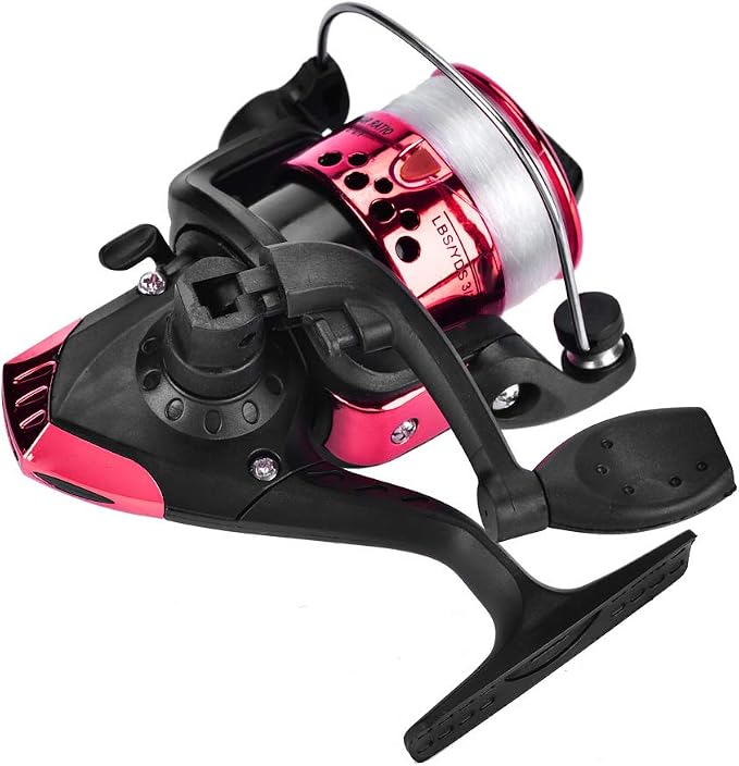 OUKENS Fishing Reel, 3 Colors Freshwater Plastic Plating Lightweight Spinning Fishing Reel Tackle Accessory