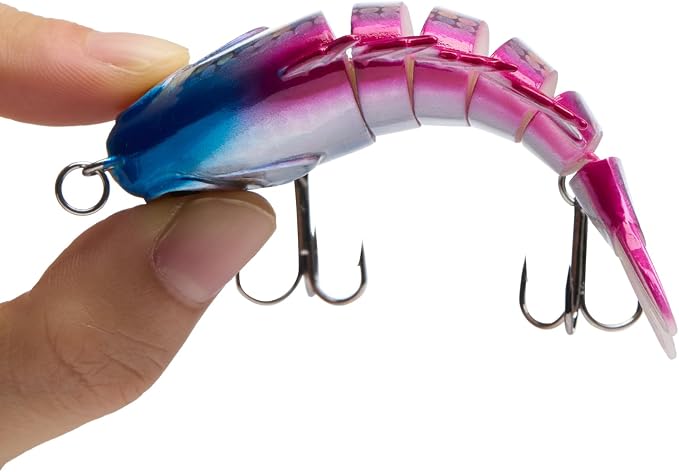 BASSDASH SwimPanfish Multi Jointed Panfish Bluegill Swimbaits Hard Topwater Bass Lures Fishing Lure Crank Saltwater 3.5in/0.85oz