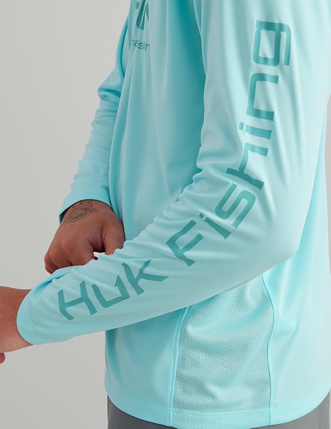 HUK Mens Pursuit Vented Long Sleeve, 30 UPF Fishing Shirt