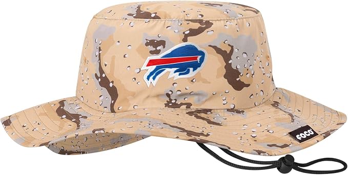 NFL Solid Team Color Logo Sport Outdoor Sun Bucket Boonie Hat