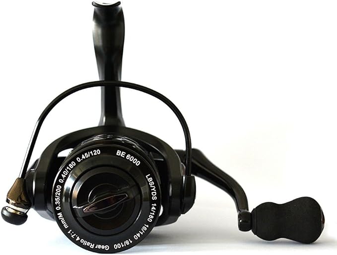 Fishdrops Spinning Fishing Reels 12+1BB Ultra Lightweight Carved Aluminum Spool Reels Affordable Smooth Spinning Reels