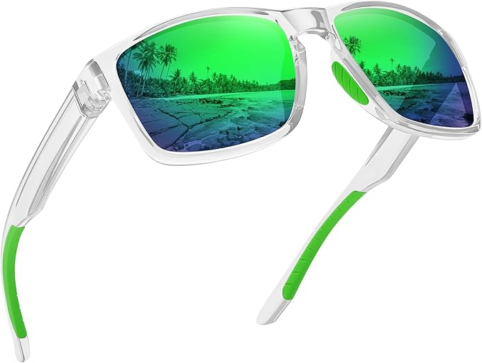 Sports Polarized Sunglasses for Men Women UV Protection Unbreakable Driving Running Fishing Hiking Sun Glasses