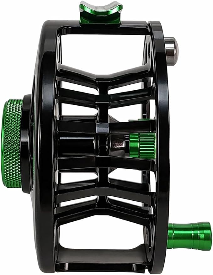 Aventik FLK II Fly Fishing Reel Aluminum Trout 3/5, 5/7, 7/9wt Large Arbor Freshwater Fly Reel with Line.