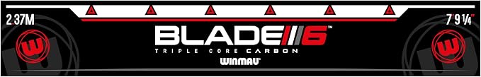 Winmau Darts Oche Line - High Visibility Throw Line Marker with Toe Markers for Consistent Stance - Self-Adhesive, Sticks to Hard Floors (Wood/Tile/Laminate) - Regulation Distance