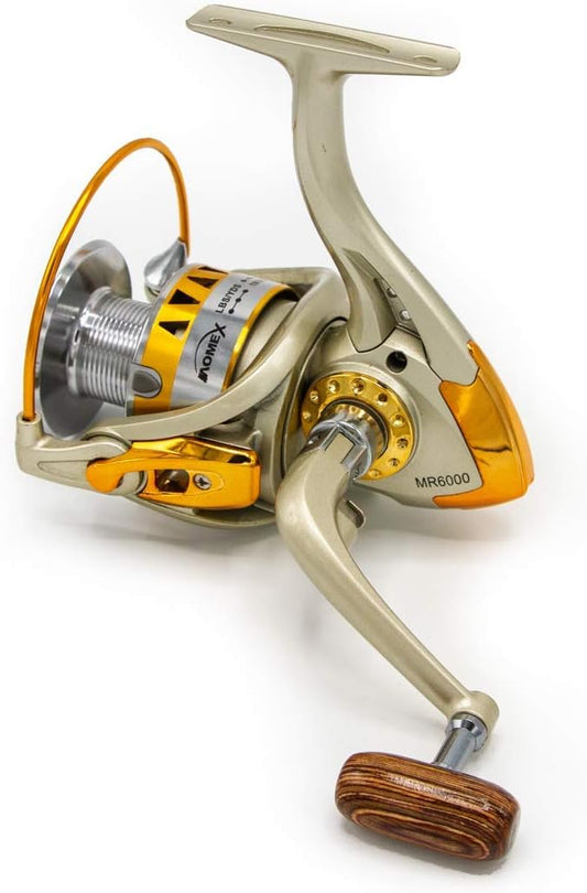 Rite Angler Fishing Reel Smooth Lightweight w/Collapsible Handle Spinning Reel