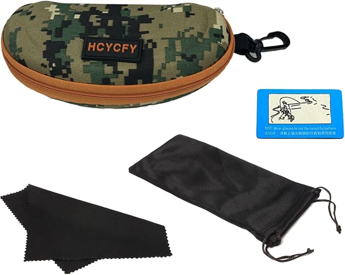 Polarized Camo Sunglasses for Men Women Fishing Sports Outdoor UV Protection Glasses
