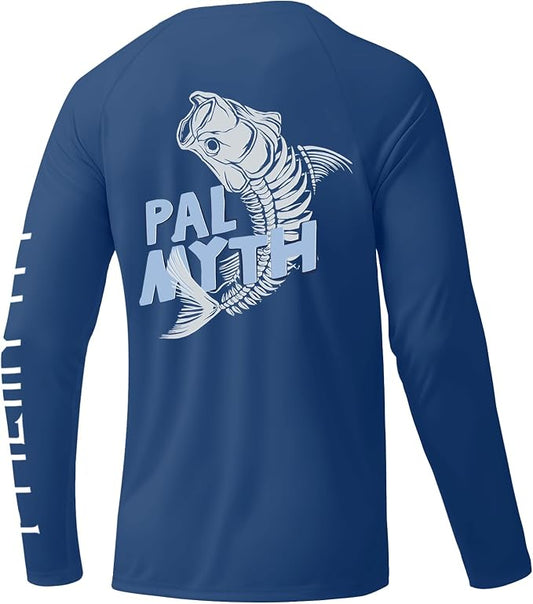 Palmyth Fishing Shirts for Men Long Sleeve UPF 50+ T Shirt Sun Protection Tee