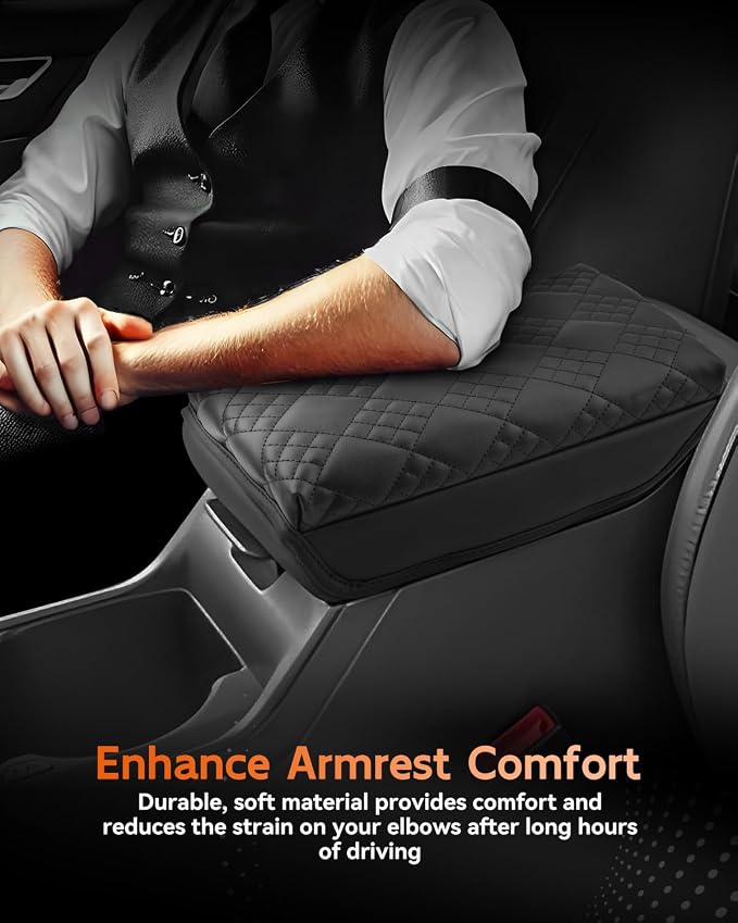CDEFG for 2025 2026 Kia K4 Center Console Cover Armrest Box Cover for K4 (LX, LXS, EX, GT-Line, GT-Line Turbo) Accessories Console Arm Rest Protector Thickened