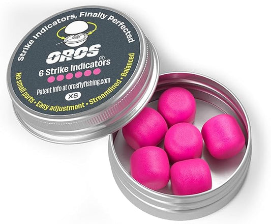 Oros Strike Indicators for Fly Fishing, Reusable Foam Nymph Indicators, High Visibility Trout Fishing Float, Assorted Sizes