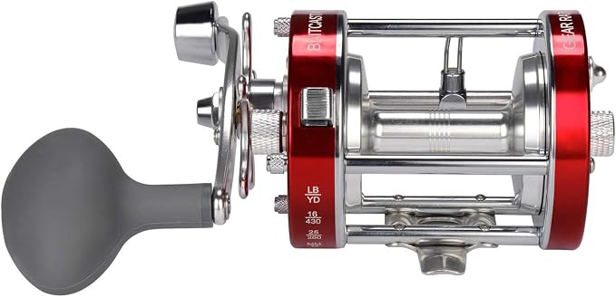 KastKing Rover Round Baitcasting Fishing Reel, Perfect Conventional Reel for Catfish, Salmon/Steelhead, Striper Bass and Inshore Saltwater Fishing Reel, Reinforced Metal Body