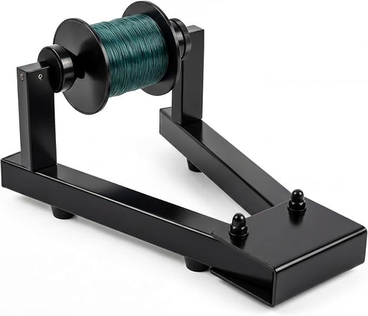 Soulchen Fishing Line Winder Spooler Reel Winder Spooling with Adjustable Tension Foldable Portable Fit for Filler and Bulk Spools, Tabletop Line Spooling Fishing Gears Gifts for Men, Black