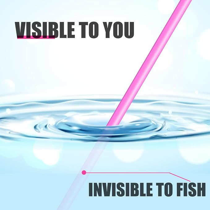 ANGRYFISH 8 Strand PE Braided Fishing Line - High-Visibility to Anglers, Invisible to Fish - Ultra-Strong & Abrasion Resistant - Thinner Diameter for Longer Casts - Pink/Orange - Saltwater/Freshwater