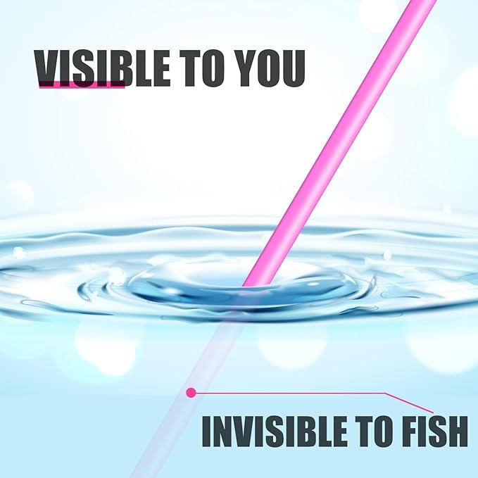 ANGRYFISH 8 Strand PE Braided Fishing Line - High-Visibility to Anglers, Invisible to Fish - Ultra-Strong & Abrasion Resistant - Thinner Diameter for Longer Casts - Pink/Orange - Saltwater/Freshwater