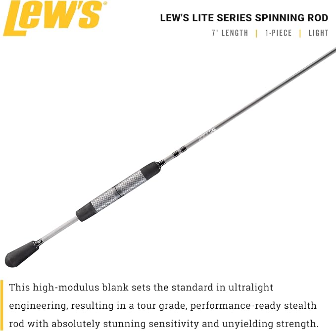 Lew's American Hero Tier 1 Casting Fishing Rod, HM50 Graphite Blank with Stainless Steel Guides, Split Grip EVA Handle, Multicam