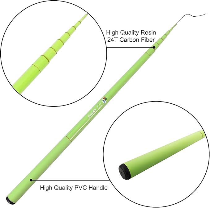 Aventik FreshStart Tenkara Rod in 7ft/8ft,Action 7:3 Complete Beginner Tenkara Rod Kit, 24T Carbon Fiber, Easy to Cast Flexible Durable Lightweight and Compact