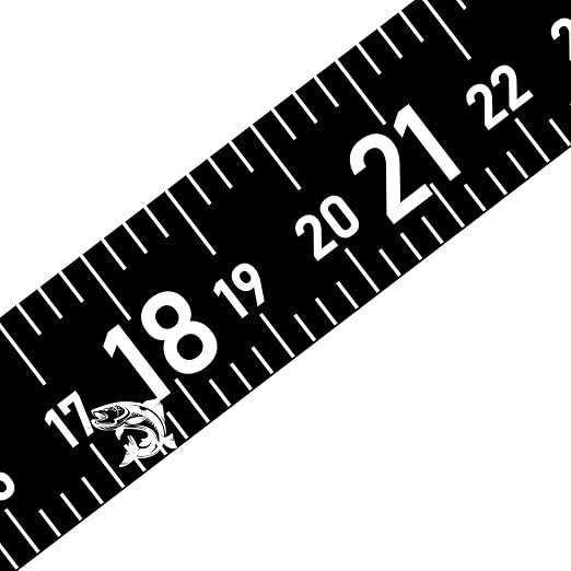 51 Inch Fishing Ruler for Boat Waterproof Fishing Measuring Tape Black Self Adhesive Reflective Boat Ruler Sticker Glow Tape in The Dark