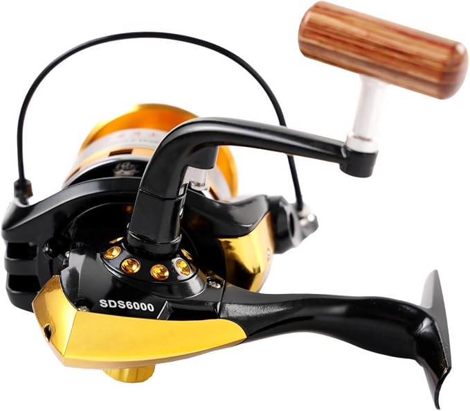 Diwa Spinning Fishing Reels for Saltwater Freshwater 1000 2000 3000 4000 5000 6000 Series Fishing Spool Left/Right Interchangeable Trout Carp Spinning Reel Light and Smooth