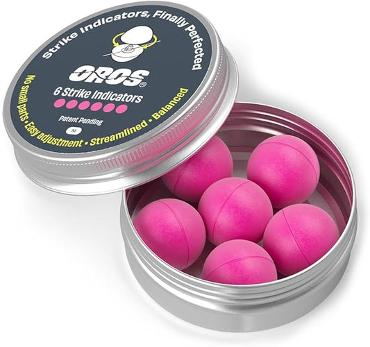 Oros Strike Indicators for Fly Fishing, Reusable Foam Nymph Indicators, High Visibility Trout Fishing Float, Assorted Sizes