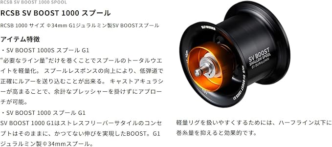 Daiwa SLP Works RCSB SV Boost 1000 G1
