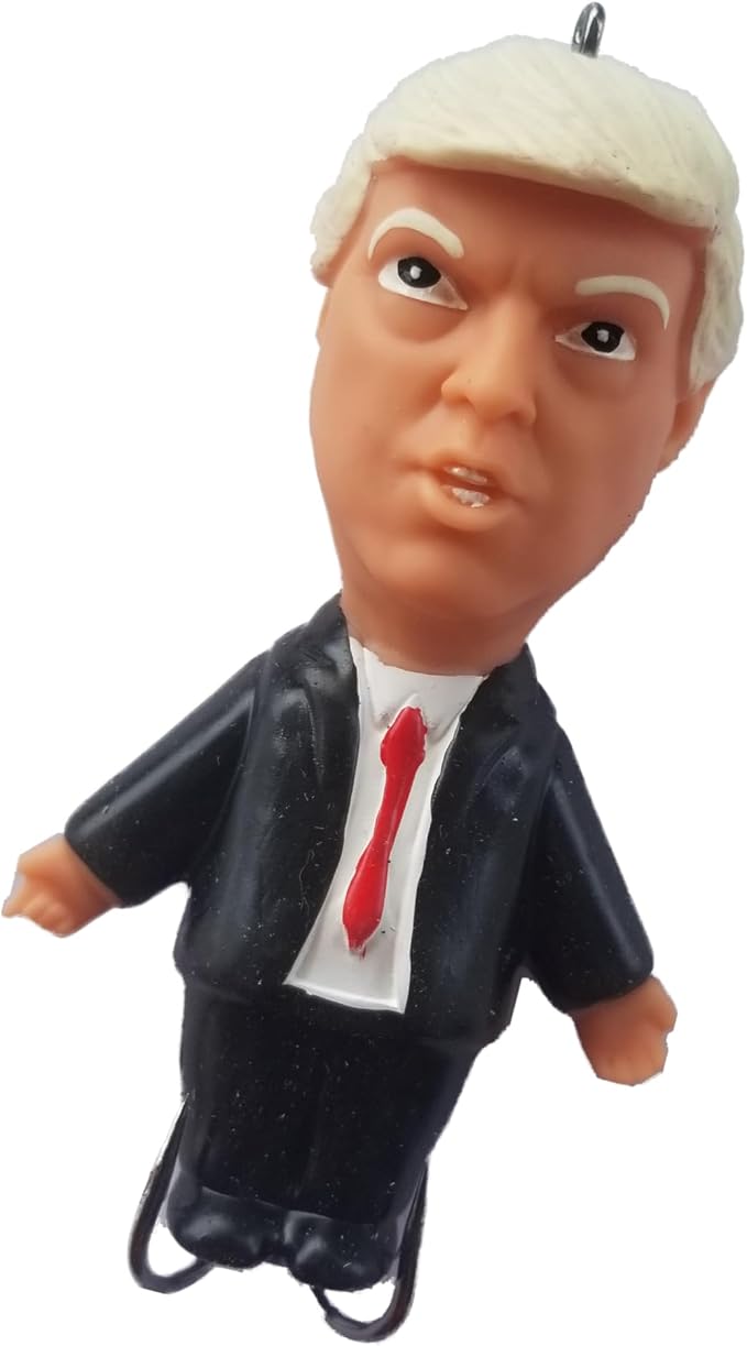 Trump Topwater Fishing Lure, Novelty Bass Lure with Treble Hooks, Floating Hard Bait for Freshwater and Saltwater Fishing, Collectible Fishing Gift