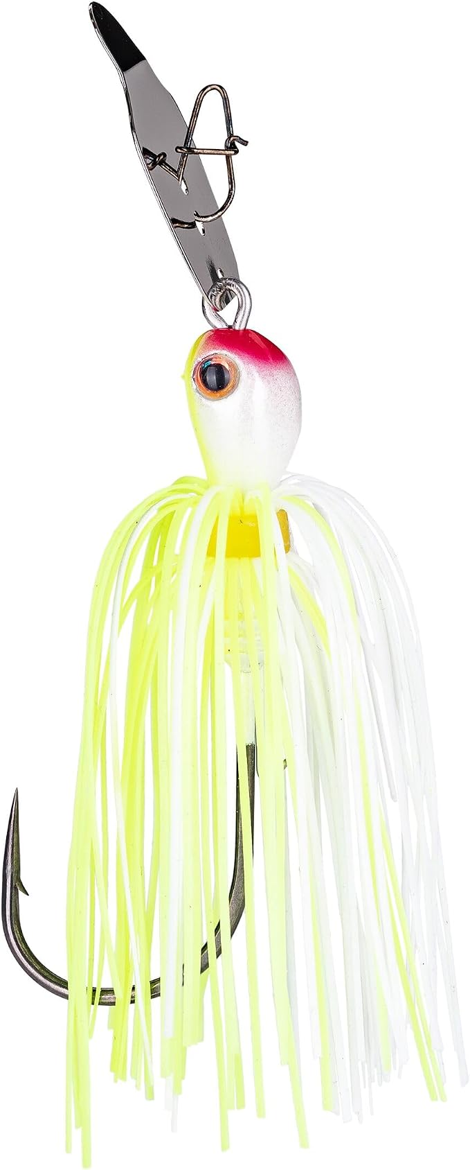 Strike King Thunder Cricket Fishing Lure, Vibrating Swim Jig, Silver Blade, 4/0 Jungle-Style Flipping Hook