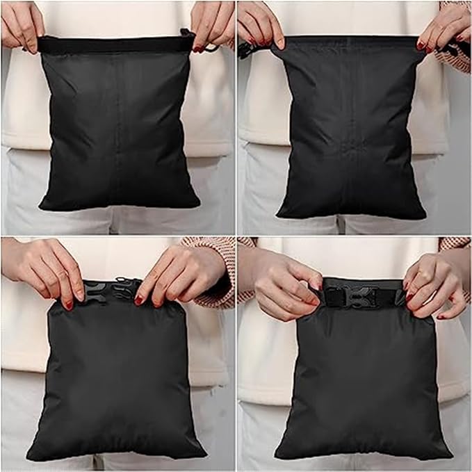 Shappy 6/12 Pcs Waterproof Dry Bags, Lightweight Outdoor Waterproof Dry Stuff Sacks 15/8/5/4/3/2 L and Long Adjustable Shoulder Strap for Kayaking Rafting Boating Hiking Camping