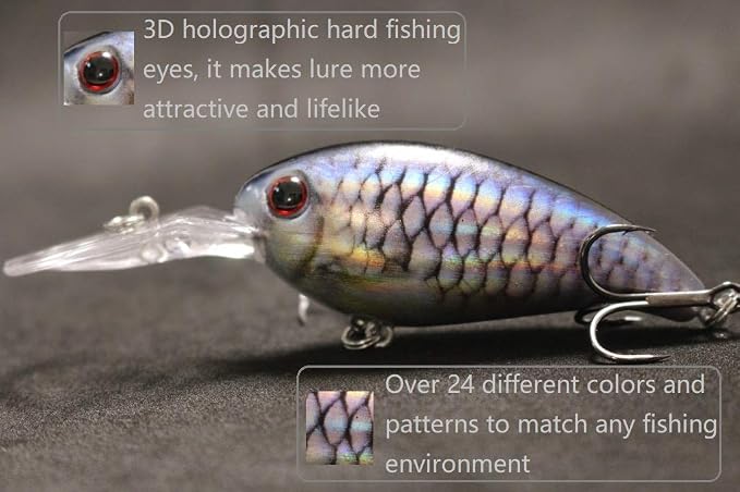 Minnow Crankbait for Bass Fishing Bass Lure Jerkbait Fishing Lures and Tackle Box
