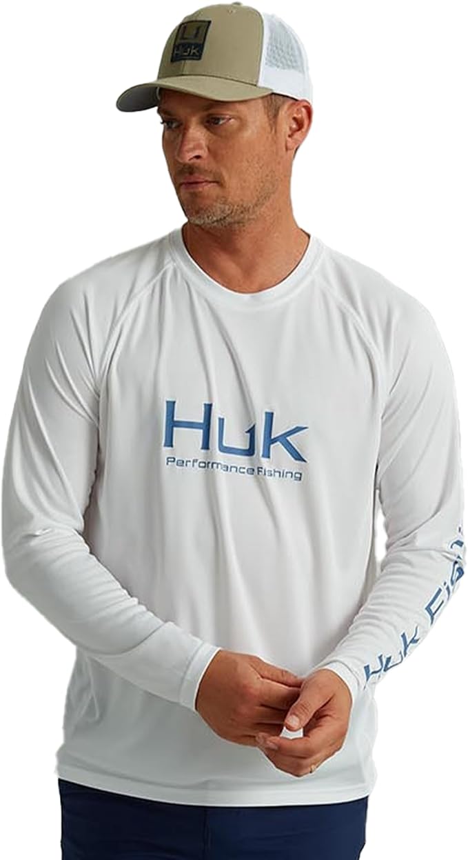 HUK Men's Pursuit Vented Long Sleeve Fishing Shirt (+30 UPF)