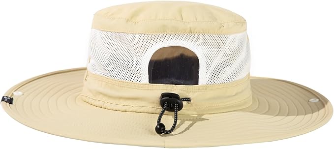 TOP-EX Men's Wide Brim Sun Hat UPF 50+ Waterproof, Packable Breathable Mesh Boonie Bucket Cap for Hiking Fishing Safari
