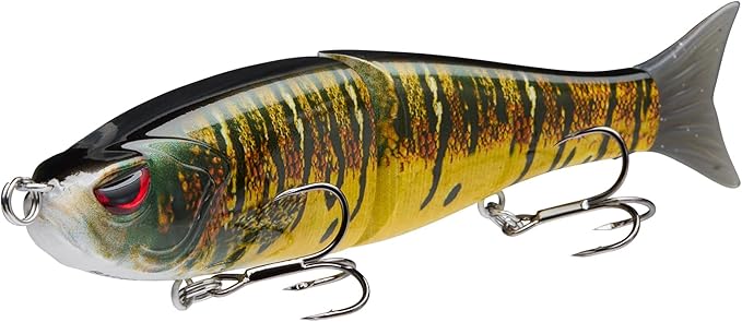 Bassdash SwimShad Glide Baits Jointed Swimbait Bass Pike Salmon Trout Muskie Fishing Lure