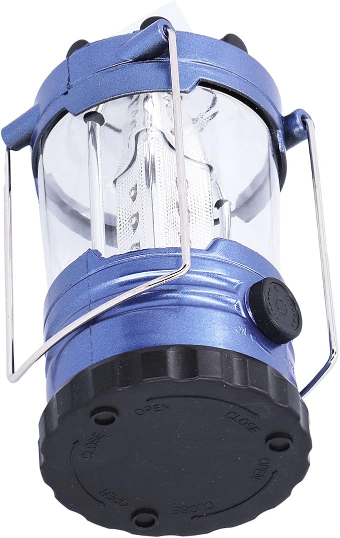 Qinlorgo 12LED Camping Lantern, Portable Outdoor Light, Adjustable Brightness Lantern with Handle Grip, Ideal for Hiking, Fishing, Tent & Cave Exploration