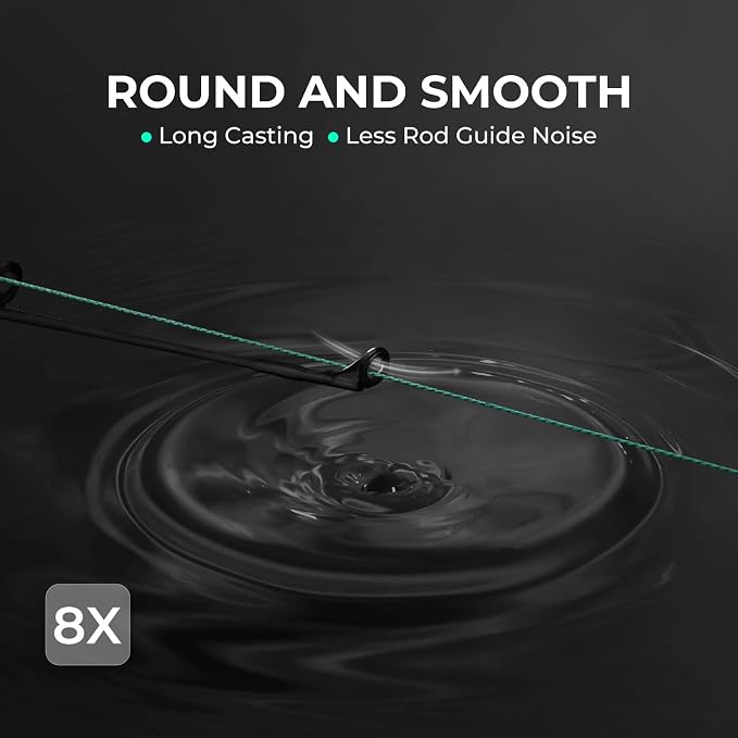 KastKing Superpower ColorShield Braided Fishing Line - Colorfast Braided Line, 100% Solution Dyed UHMWPE Fiber, Smooth & Strong Superline, Near Zero Stretch, Sensitive, High Abrasion Resistance