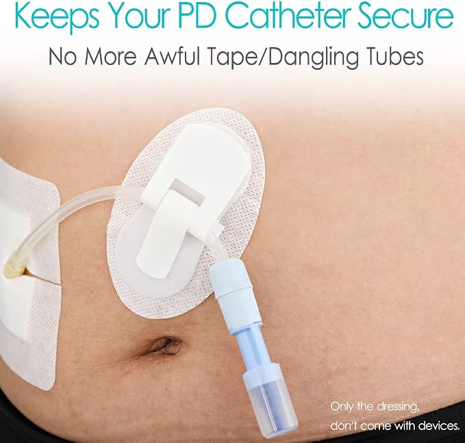 Peritoneal Dialysis PD Catheter Holder for Stomach Feeding Peg J Tube G-Tube Urine Foley Catheter Stabilization Device Urinary Leg Bag Holder Dressing (Pack of 20)